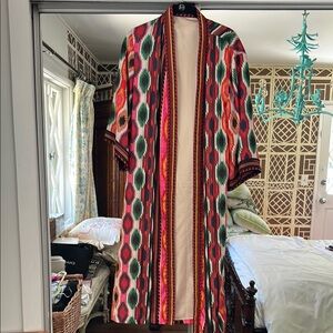 Alice + Olivia- Colorful Patterned Long Kimono